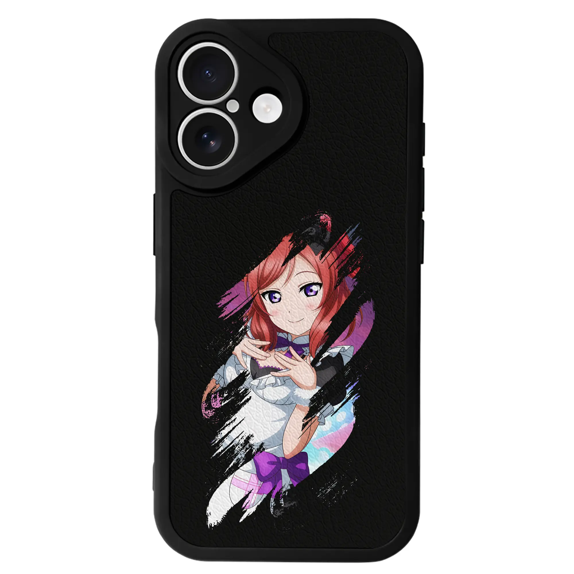 Love Live! グッズ,西木野真姫 - IPhone 16シリーズ対応 ・ シリコンスマホケース ・ レザー調 ・ 高精度フィット ・ 耐衝撃 ・ ワイヤレス充電対応 ・ 精密カット